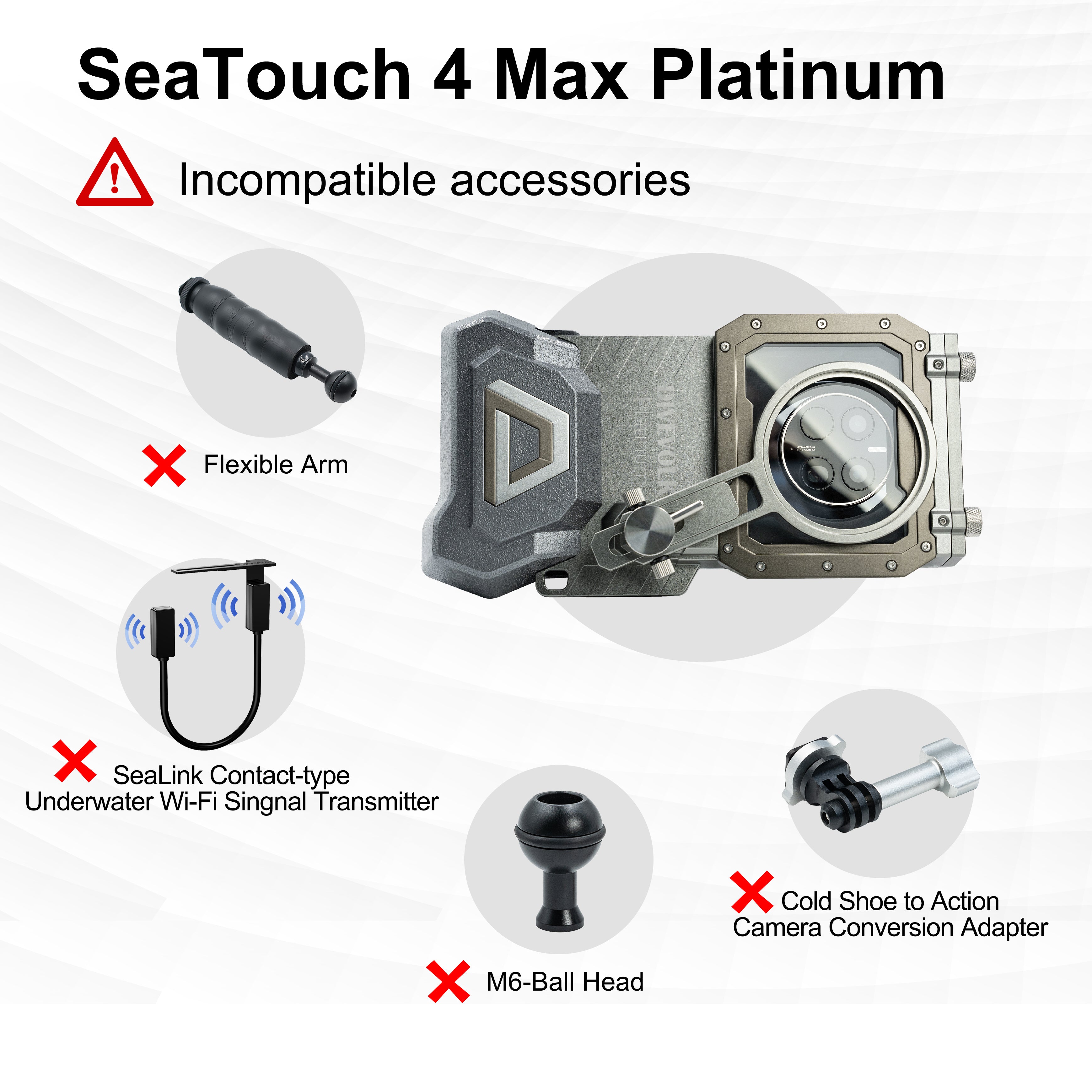 SeaTouch 4 Max Platinum incompatible accessories