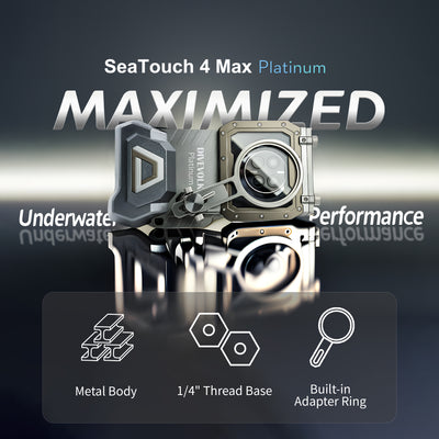 DIVEVOLK SeaTouch 4 MAX kits de carcasa de buceo para teléfono con lente macro para iPhone 12 PRO MAX/13 PRO/13 PRO MAX