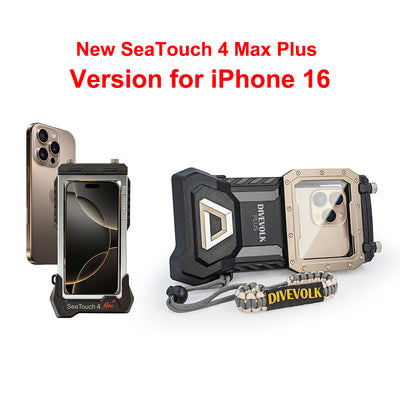 DIVEVOLK SeaTouch 4 MAX Coque sous-marine pour iPhone 12/12 Pro/12 Pro max/13 Pro/13 Pro Max, boîtier sous-marin