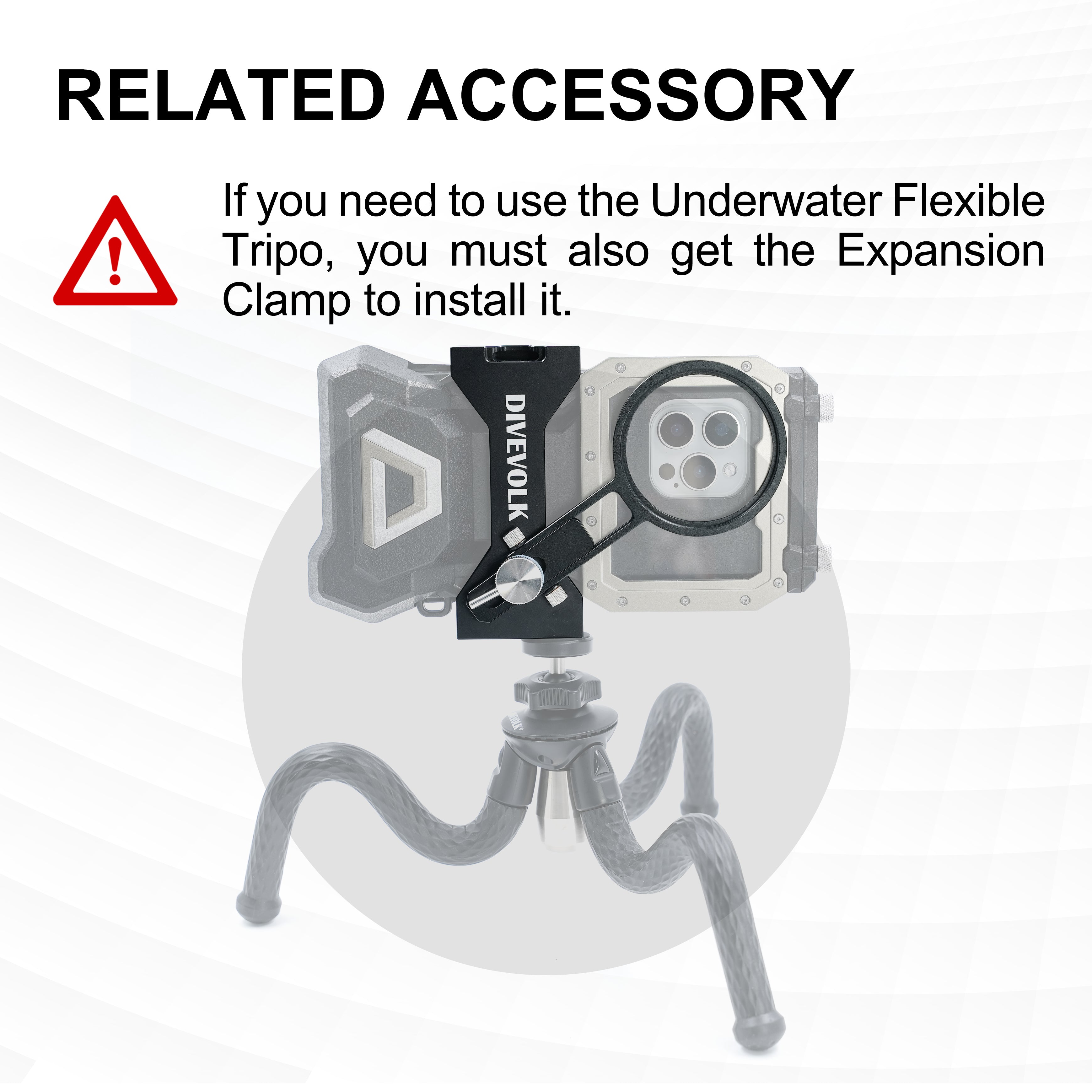 DiveVolk underwater housing tripod accessory