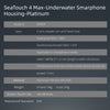 DIVEVOLK SeaTouch 3PRO水中電話ダイビングハウジングキットiPhone11 / Huawei / Samsung用マクロレンズ用