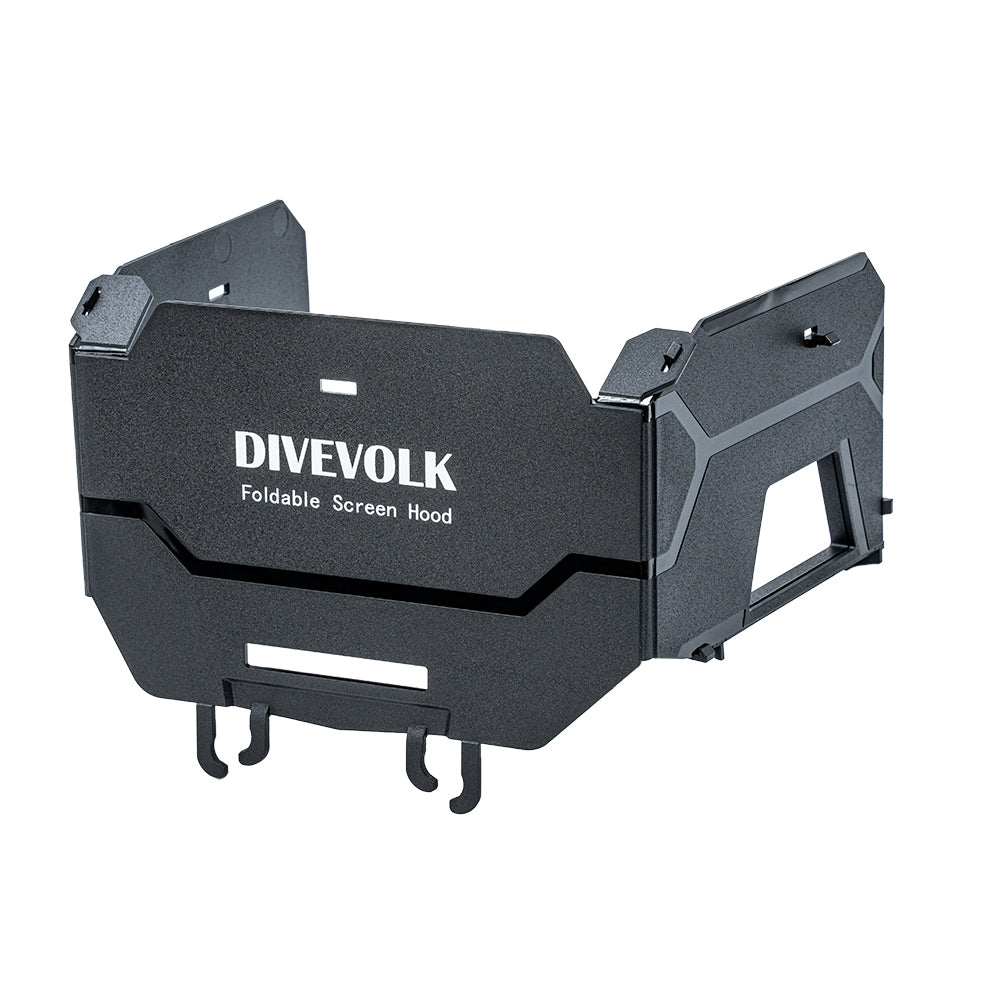 DIVEVOLK Foldable Screen Hood to shield the screen from strong sunlight for SeaTouch 4 Max underwater housing