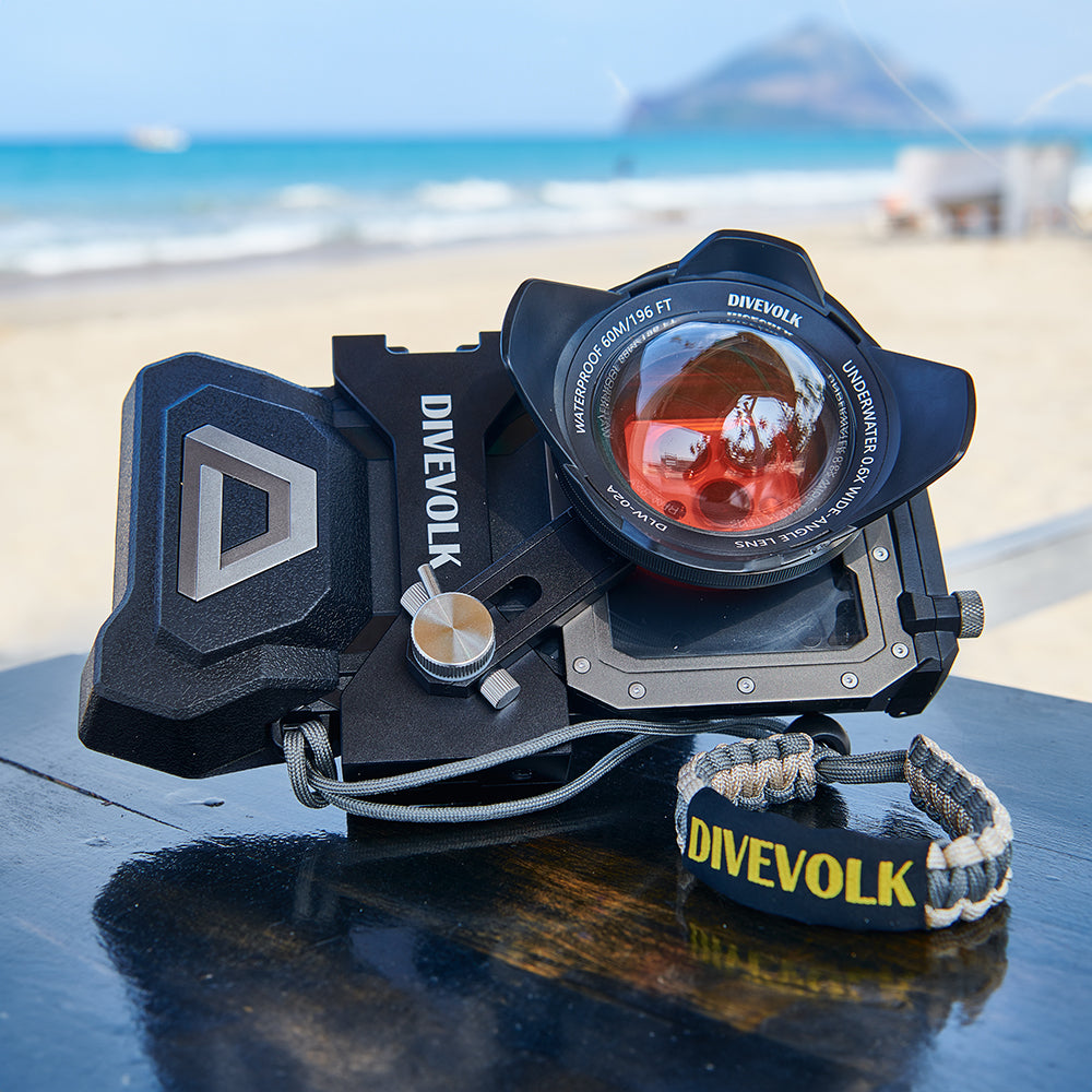 Underwater Wide-angle Conversion Lens X0.6  for DIVEVOLK Housing and Compact Camera Houisng