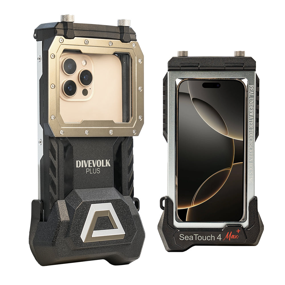 DIVEVOLK SeaTouch 4 MAX  Underwater Housing compatible to  iPhone and Android, Dive Housing, Waterproof Phone Case