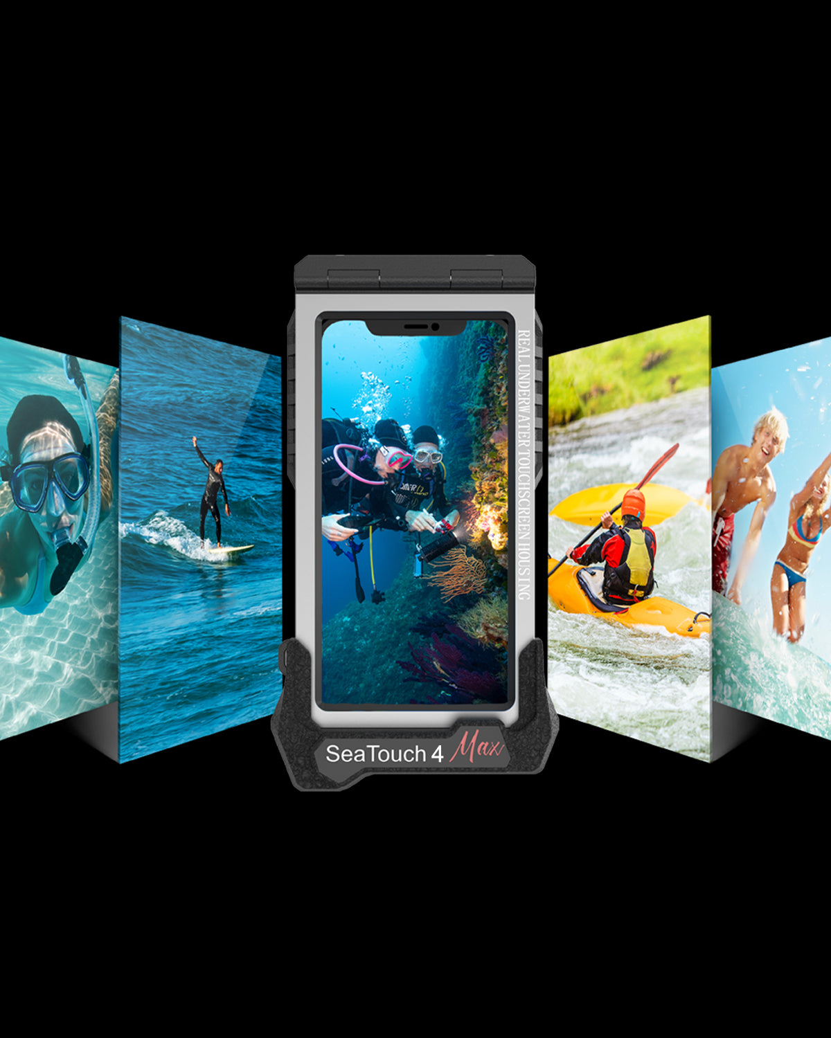 DIVEVOLK SeaTouch 4 MAX Underwater Housing compatible to iPhone and  Android, Dive Housing, Waterproof Phone Case