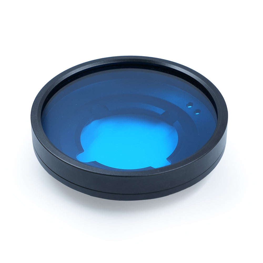 Ambient blue light filter for underwater video light