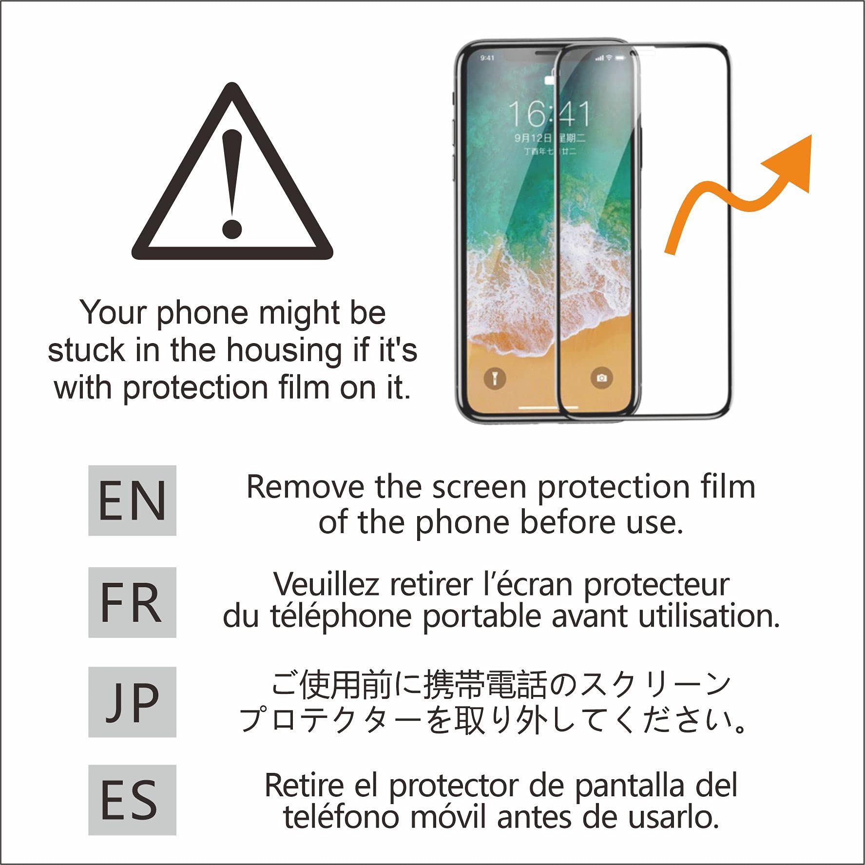 Phone film removal for DiveVolk underwater housing