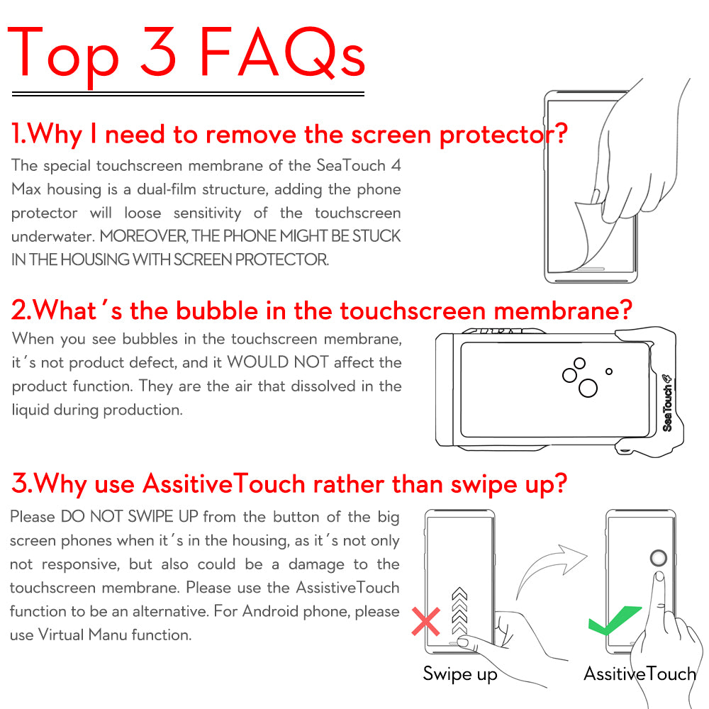 SeaTouch 4 Max: Top 3 FAQs for underwater housing