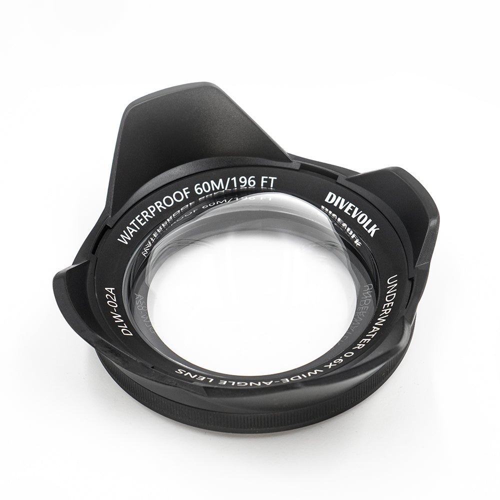 Underwater Wide-angle Conversion Lens X0.6  for DIVEVOLK Housing and Compact Camera Houisng