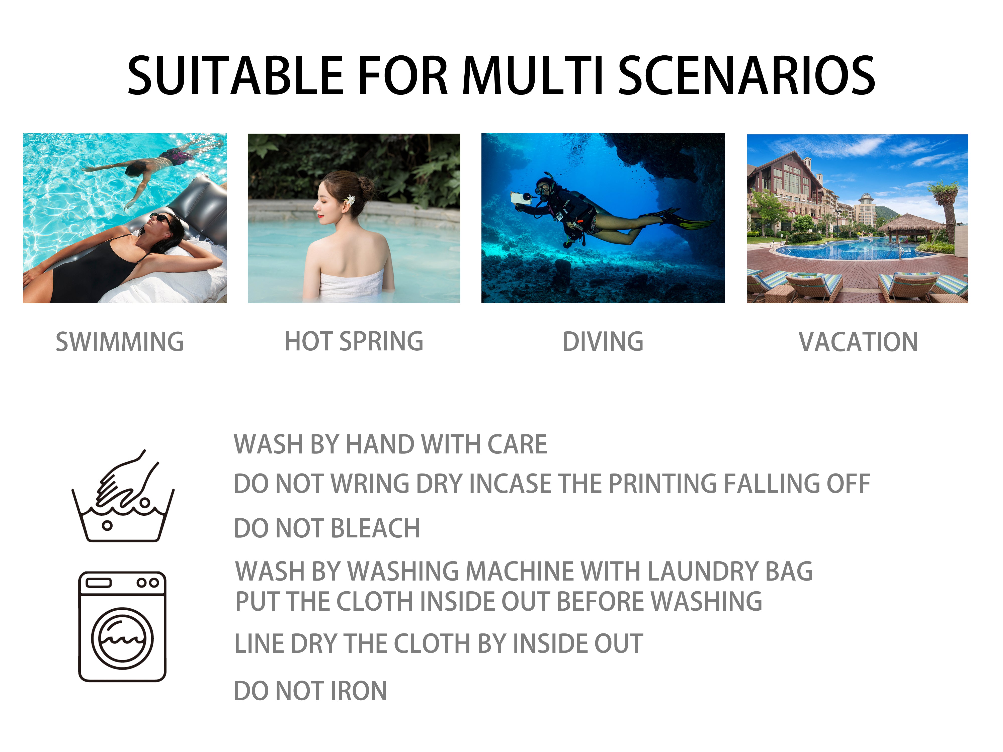 DiveVolk Bathrobe: Multi-scenario use and care instructions